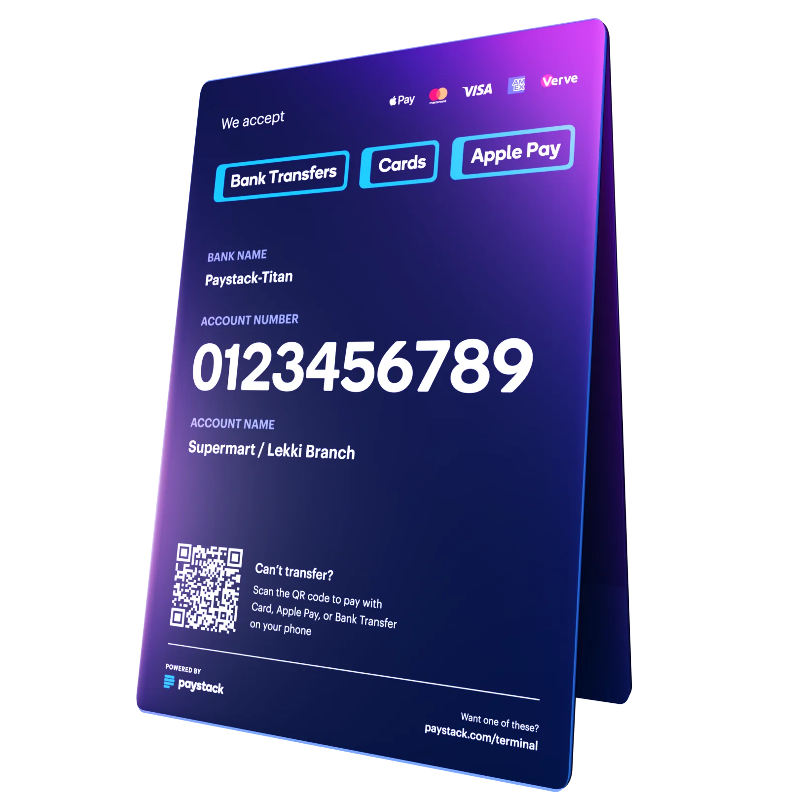 Paystack-Aufsteller als Anbieterbeispiel für ein Virtual Terminal
