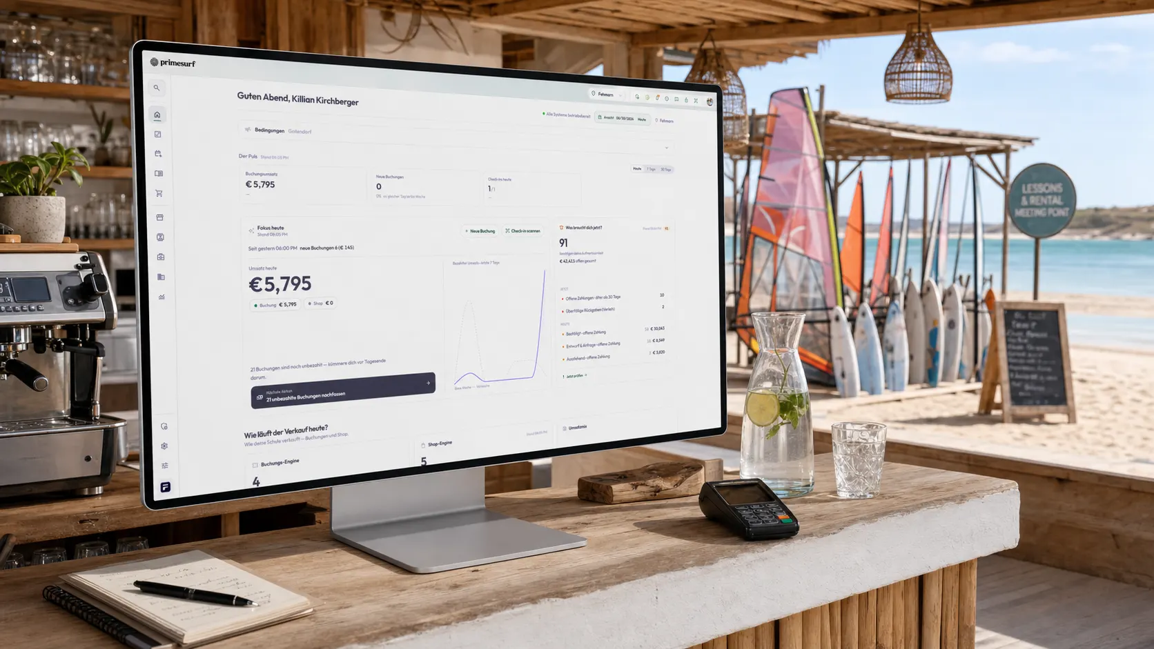 TIDEFORCE platform overview screen